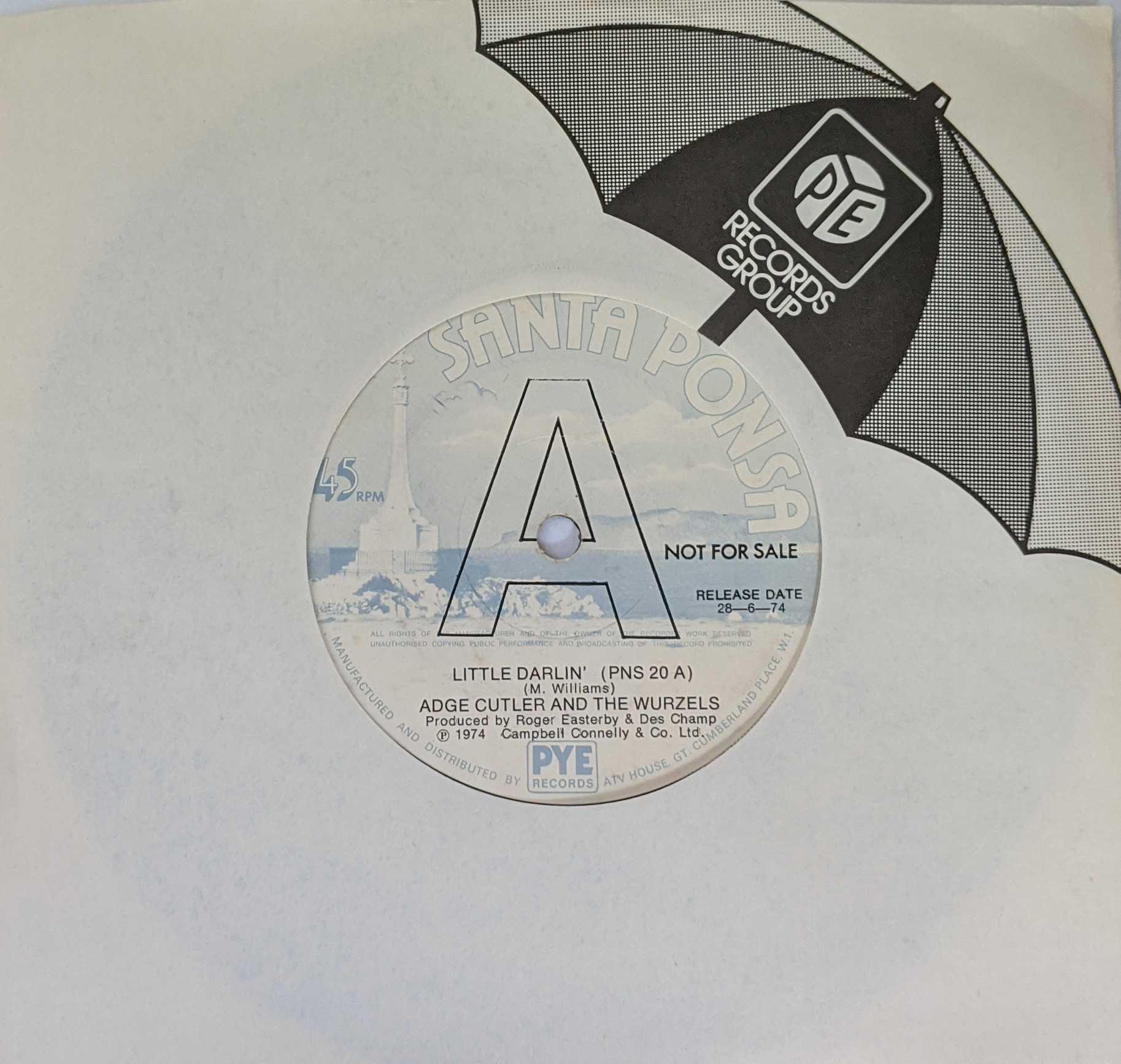 Adge Cutler & The Wurzels Little Darling re-release